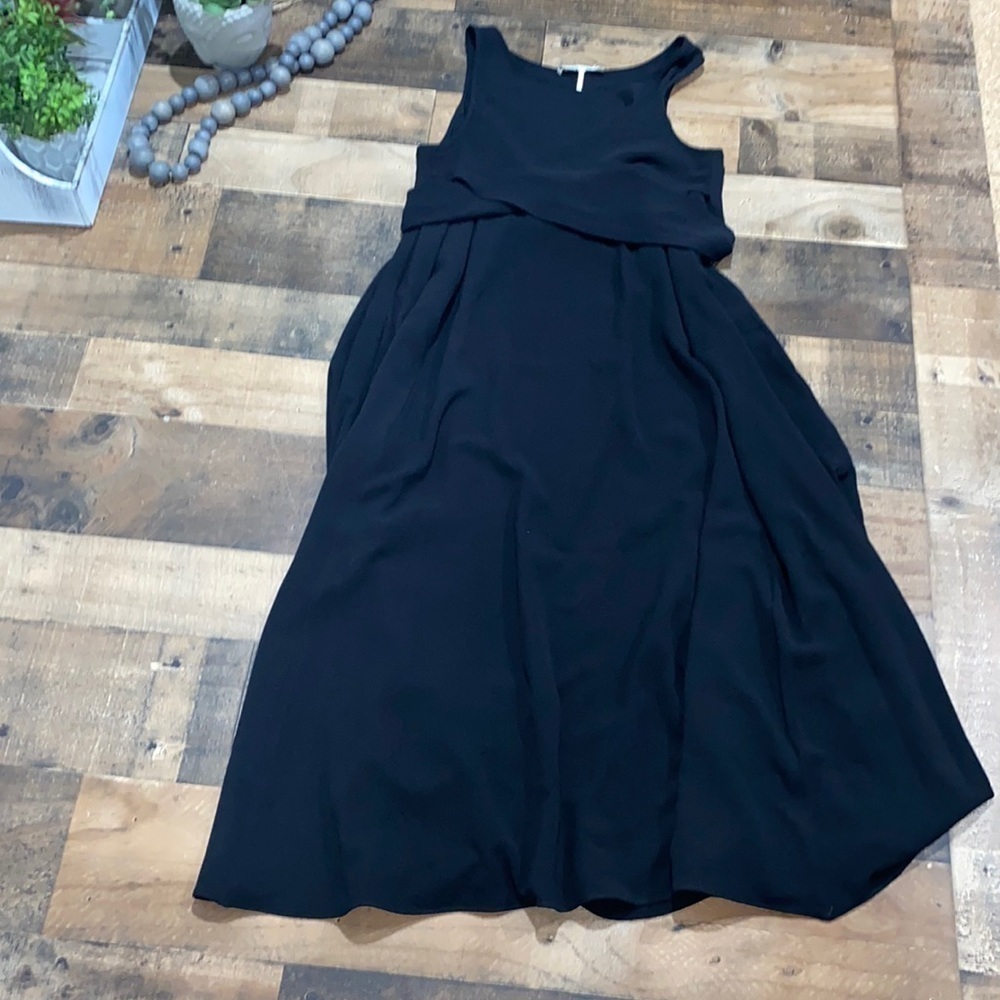 MAJE black dress Rov crisscross pocket size 2 - Picture 3 of 7